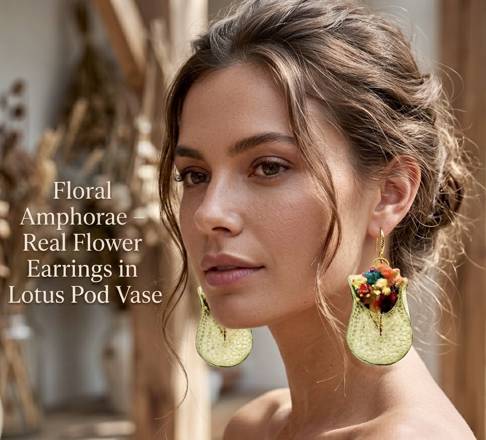 Real flower jewelry