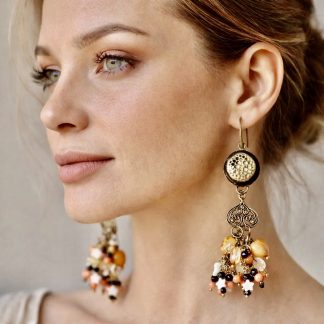 Lotus earrings
