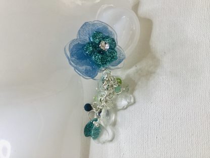 Ocean Bloom – Blue Hydrangea Earrings