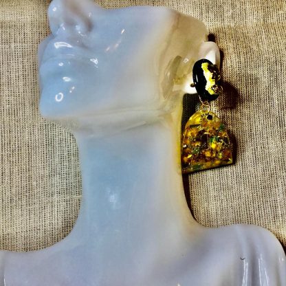 Real Mimosa Flower Jewelry Set