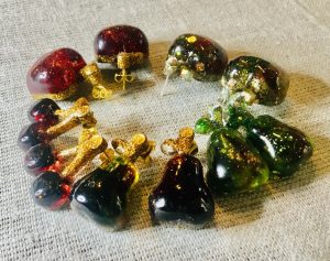 🍒 Fruit Earrings Set – Apple, Cherry & Pear 🍐