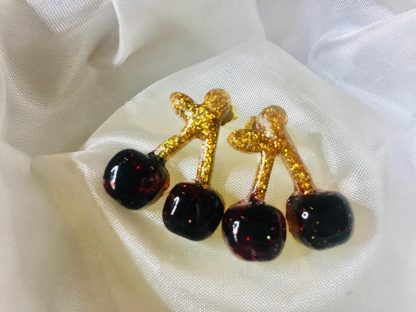 🍒 Fruit Earrings Set – Apple, Cherry & Pear 🍐