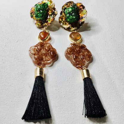 Whimsy in the Wild” – Handmade Teddy Bear Drop Earring