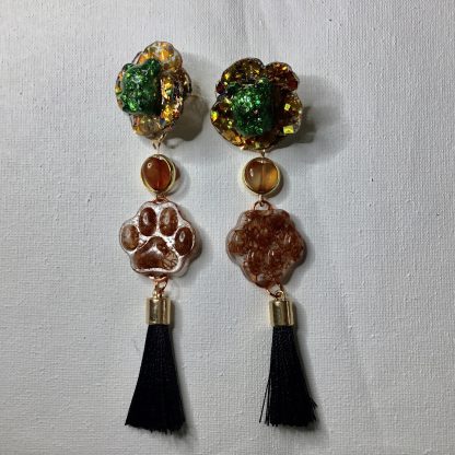 Whimsy in the Wild” – Handmade Teddy Bear Drop Earring
