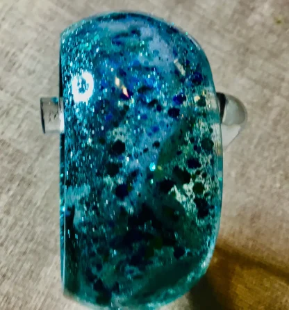 "Fantasy Tide" – Ocean-Inspired Resin Bangle