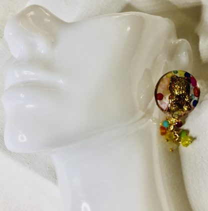 JoyDrops – Colorful Teddy Bear Dangle Earrings