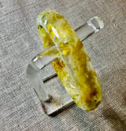 Custom Resin Bangle with Real Preserved Hydrangea Petals