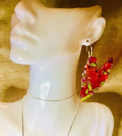 Eternal Blooms – Real Red Hydrangea Resin Jewelry Set