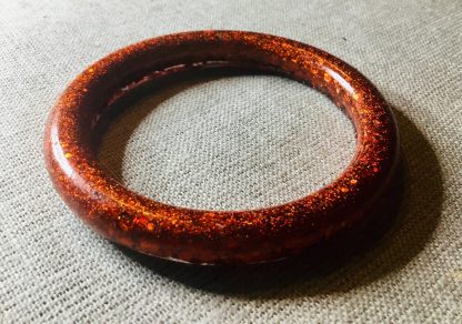 Set of 4 Colourful Glitter Resin Bangles 