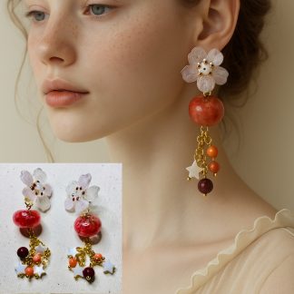 Blossom Galaxy" – Handmade Jewelry with Real Flowers