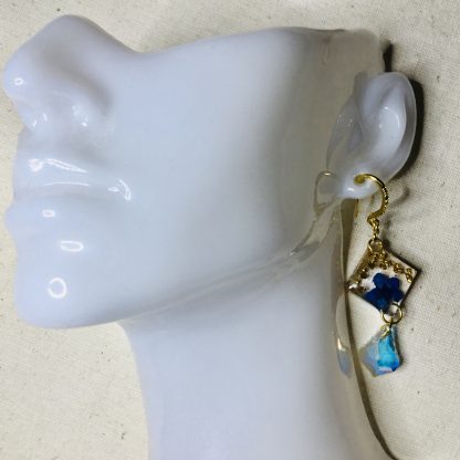 Eternal Sky Bloom – Handmade Botanical Jewelry Set with Real Pressed Forget-Me-Not Flowers