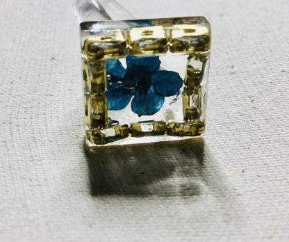 Eternal Sky Bloom – Handmade Botanical Jewelry Set with Real Pressed Forget-Me-Not Flowers