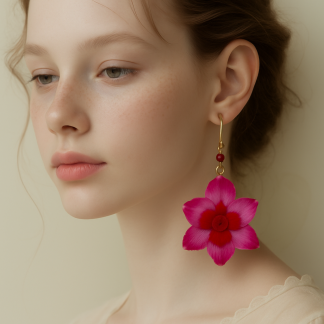 Eternal Sunshine Bloom" – Handmade Real Daffodil Flower Jewelry