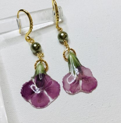 Romantic Carnation Flower Resin Earrings