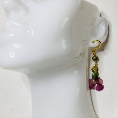 Romantic Carnation Flower Resin Earrings