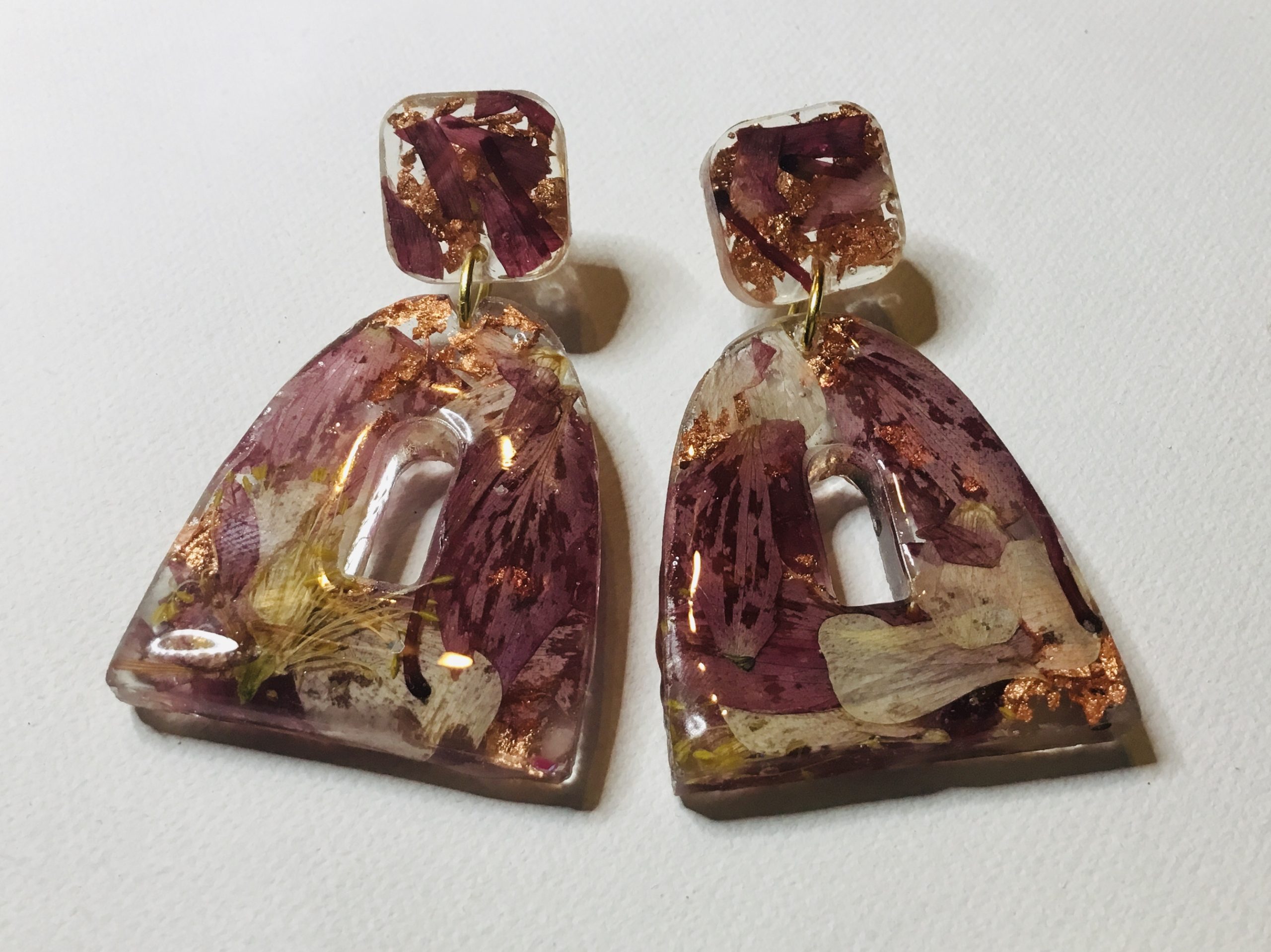 Petal Luxury – Real Flower Statement Earrings