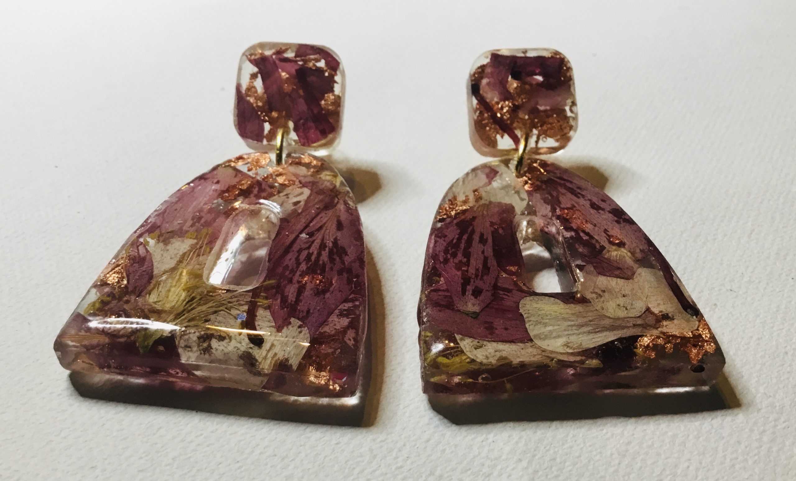 Petal Luxury – Real Flower Statement Earrings