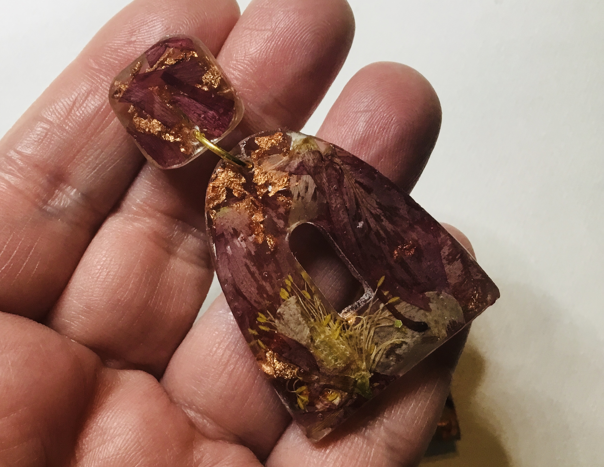 Petal Luxury – Real Flower Statement Earrings - Image 5