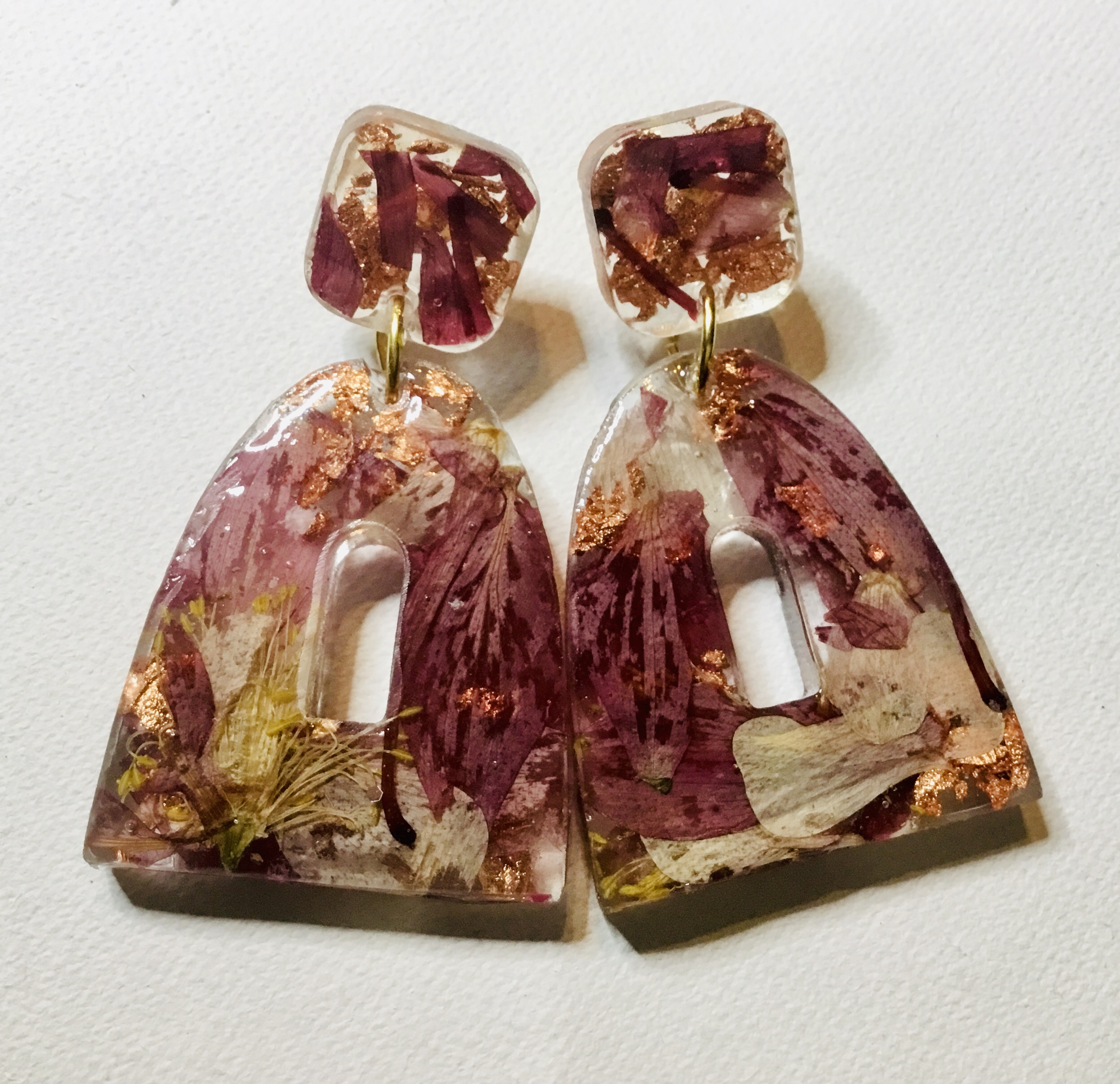Petal Luxury – Real Flower Statement Earrings - Image 6